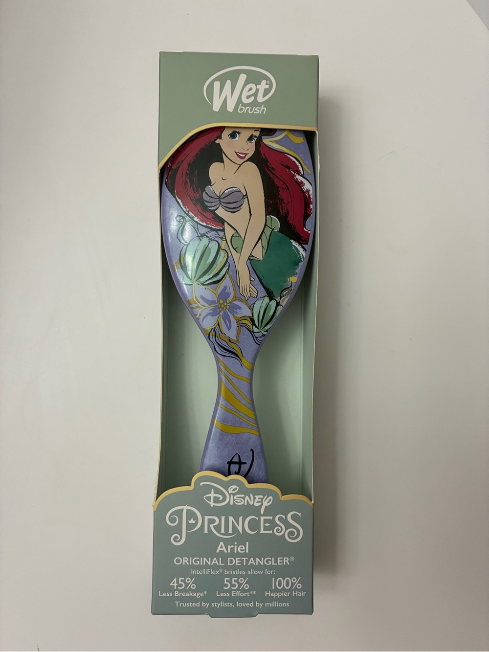Disney Princess Ariel Wet Brush- Lavender & Gold Accents NEW